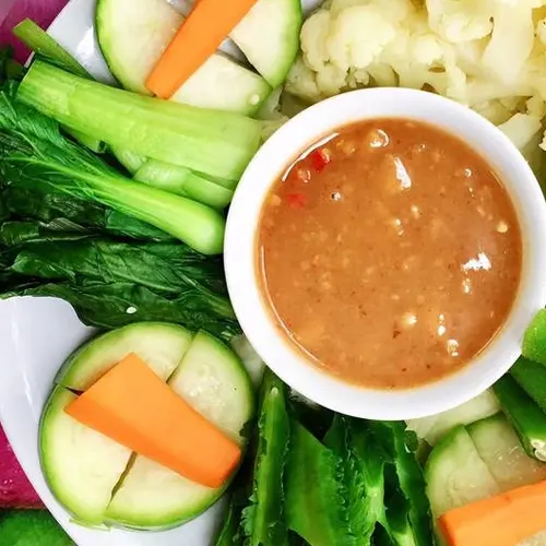 Hình ảnh Rau luộc + chao thêm