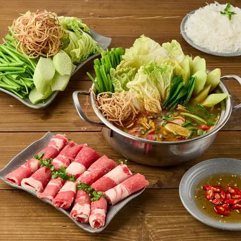 Hình ảnh Lẩu Ba Chỉ Bò Mỹ Nhúng Thái  (2 Người)