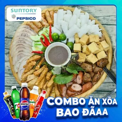 Hình ảnh Combo Bún Đậu Thập Cẩm 1 Người Ăn + Nước Ngọt SPVB