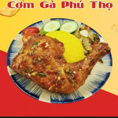 Hình ảnh Cơm gà đùi góc 4 sốt thái