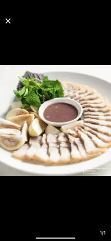 Hình ảnh Cơm thịt luộc cà pháo mắm tôm