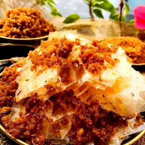 Hình ảnh Bánh tráng tôm cháy tỏi 350g