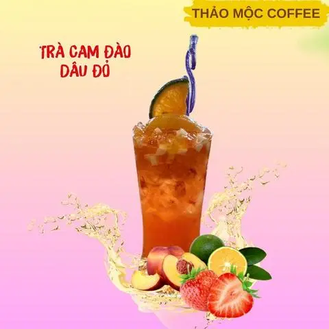 Hình ảnh Trà cam đào dâu đỏ