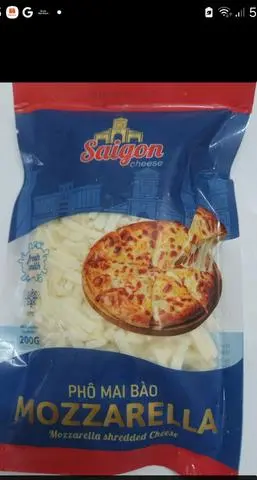 Hình ảnh Phô mai bào Mozzarella _ 200g /bịch 
