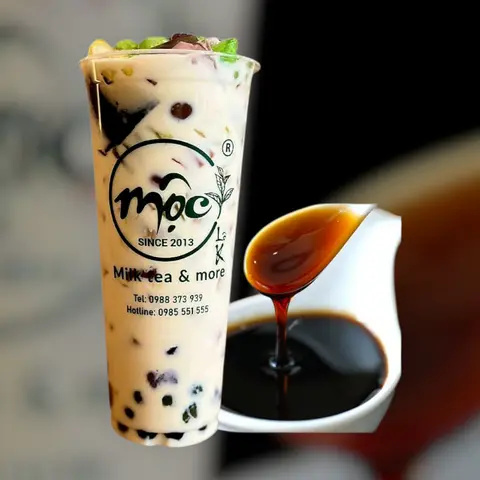 Hình ảnh Sữa tươi đường đen full topping