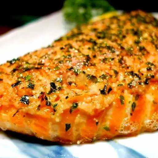 Hình ảnh Cá hồi nướng phô mai