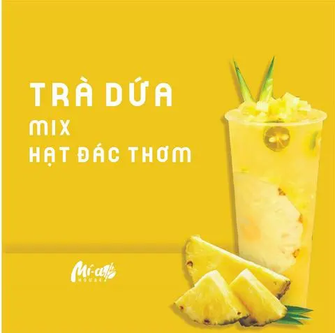Hình ảnh Trà dứa mix hạt đác thơm