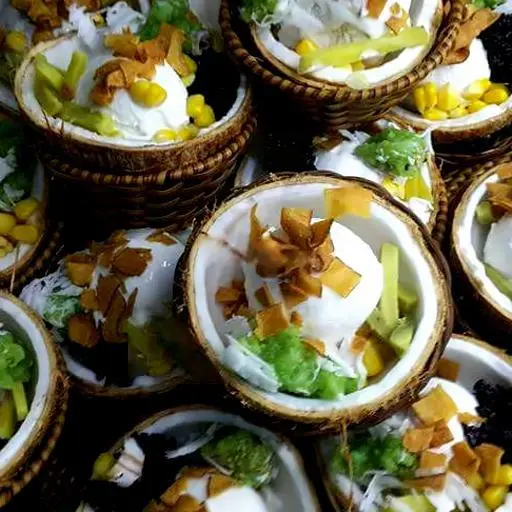 Hình ảnh Kem dừa hộp nửa kg