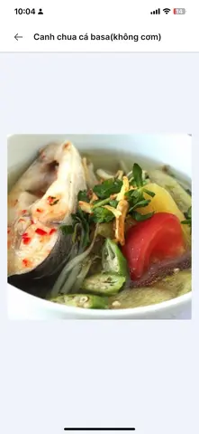 Hình ảnh Canh chua cá basa (ko cơm)