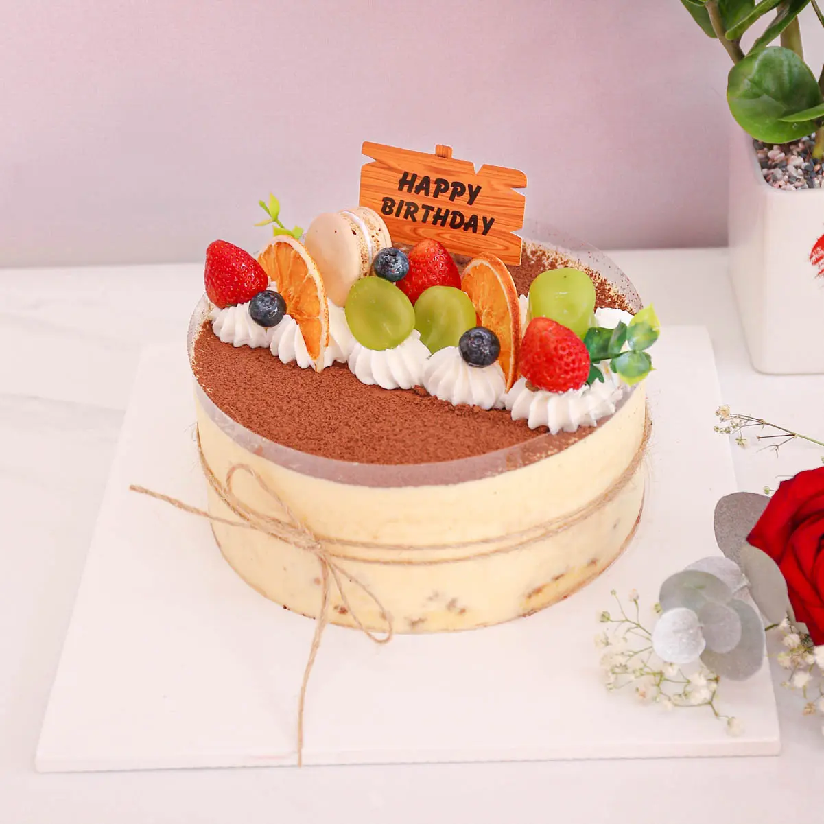 Hình ảnh Bánh Tiramisu Trái Cây Nhiệt Đới - Size 18cm