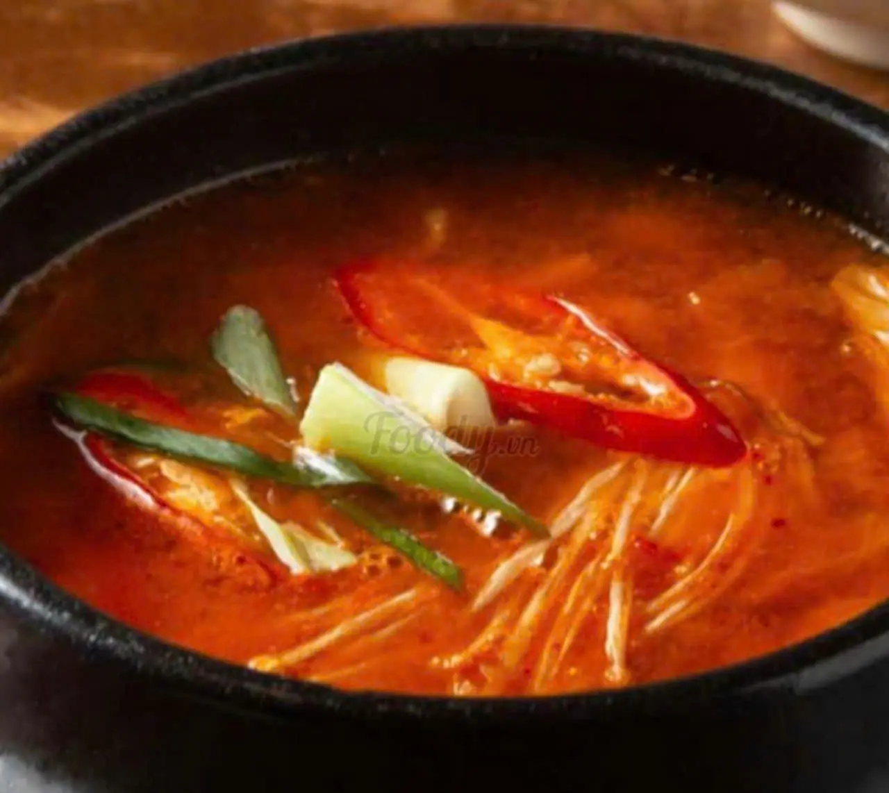 Hình ảnh Súp kim chi thịt heo - cơm