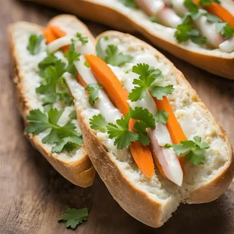 Hình ảnh Bánh mì củ cải Trắng + củ cải Đỏ