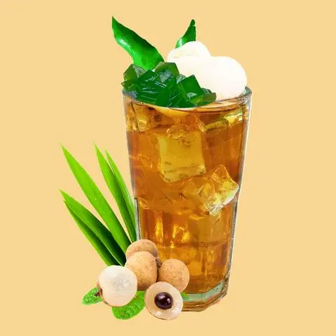 Hình ảnh Trà nhãn thạch lá dứa
