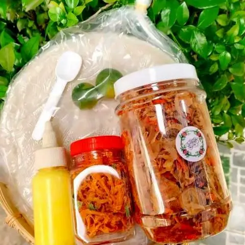 Hình ảnh Combo bánh tráng phơi sương bơ gà muối hành phi