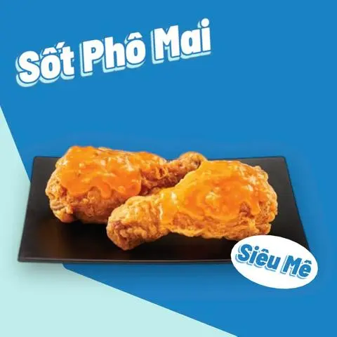 Hình ảnh Đùi Gà Rán Kèm Hủ Sốt Phô Mai - 1 Cái