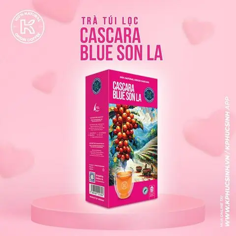 Hình ảnh Trà Túi Lọc Cascara Blue Son La Cao Cấp (25 gói)