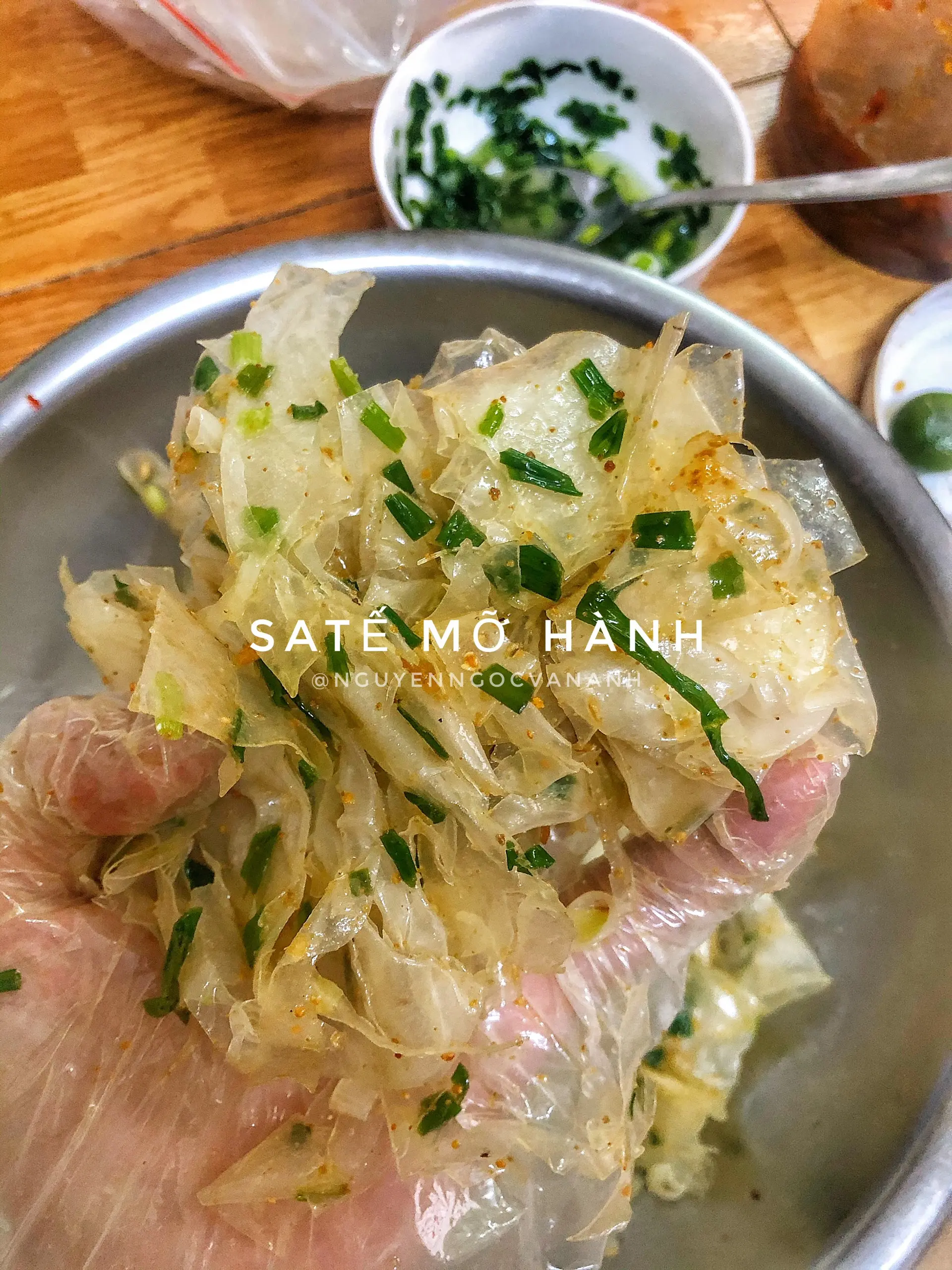 Hình ảnh Sate mỡ hành