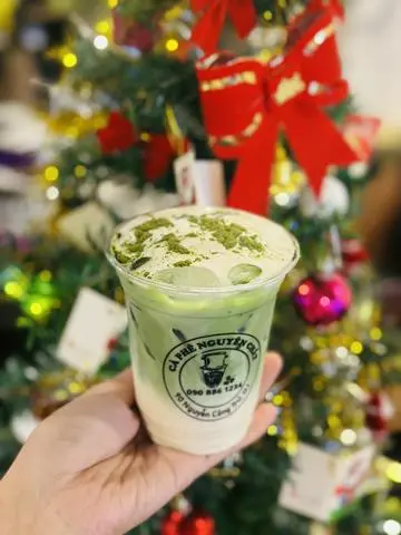 Hình ảnh Matcha latte kem muối