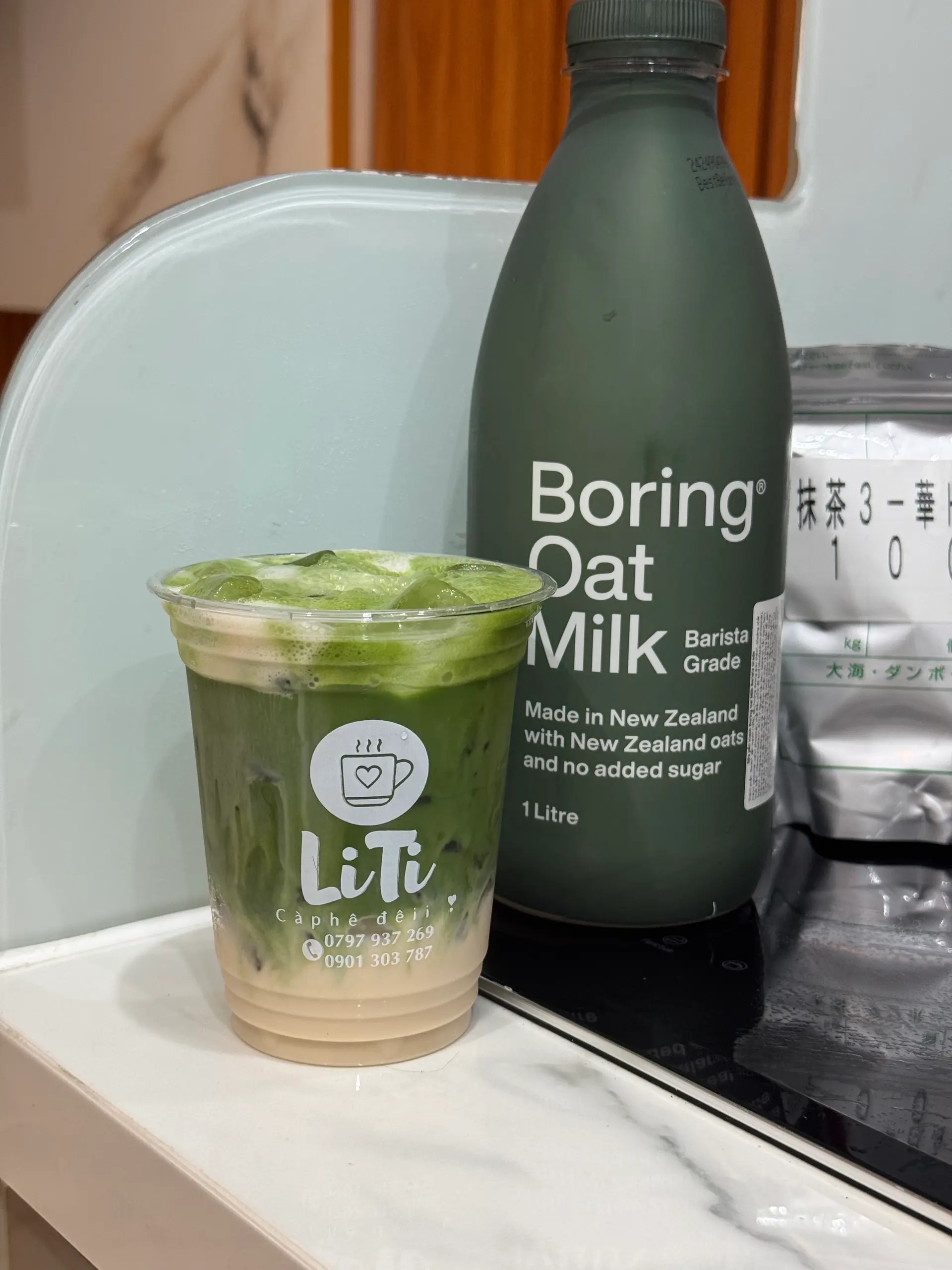 Hình ảnh Matcha Boring OatMilk - Ly 700ml