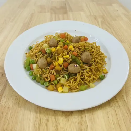 Hình ảnh Mì trộn bò viên