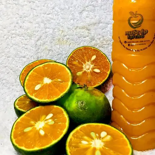 Hình ảnh ÉP CAM/ Chai nguyên chất, không đường không đá