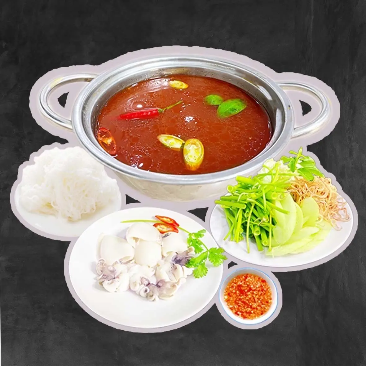 Hình ảnh Lẩu mực ( tặng trà tắc)