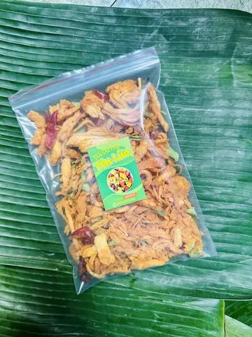 Hình ảnh khô gà lá chanh giòn rụm