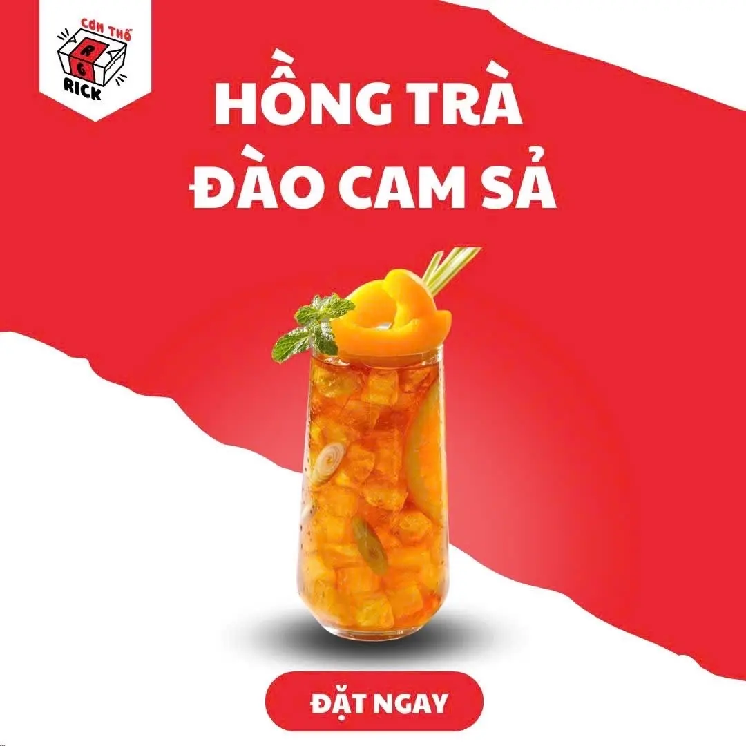 Hình ảnh Hồng Trà Đào Cam Sả