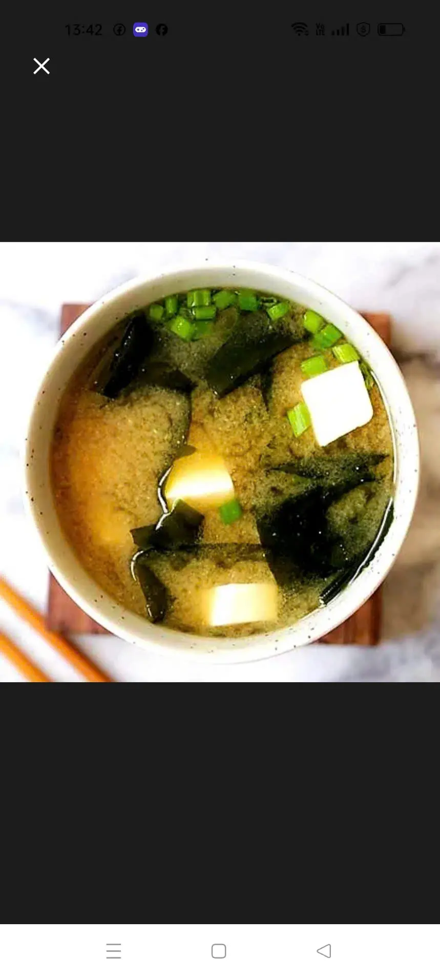 Hình ảnh Soup Miso rong biển.