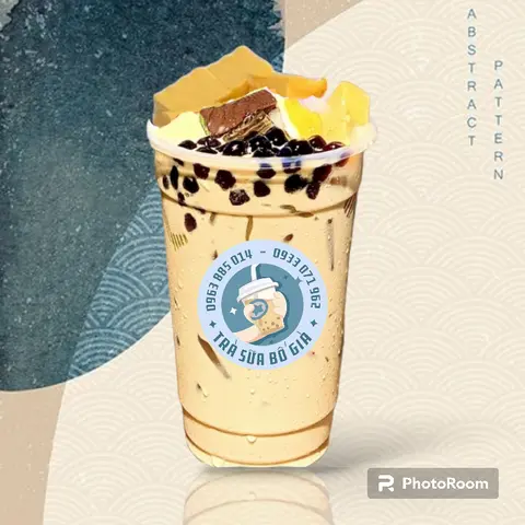 Hình ảnh Trà sữa full topping 1 lít
