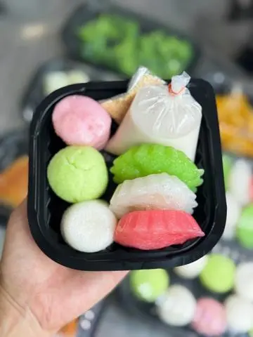 Hình ảnh Hộp 6 Bánh (3bông + 3tre) - Cốt dừa 