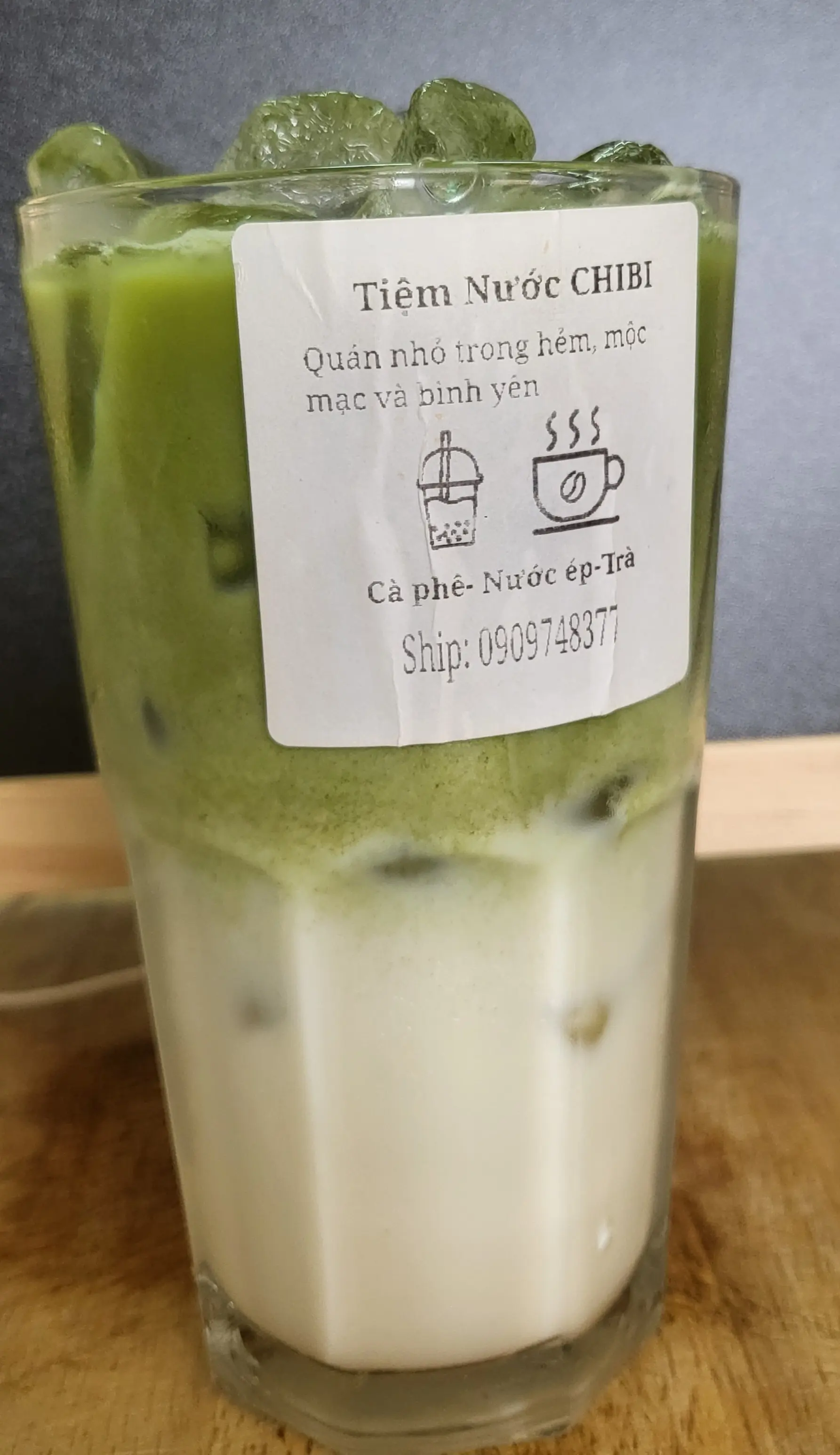 Hình ảnh Matcha latte- (trà xanh Nhật , sữa tươi) 