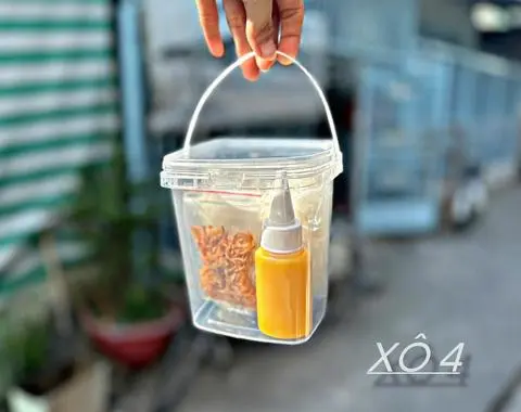 Hình ảnh Xô 4 - bánh tráng phơi sương bơ phô mai hành