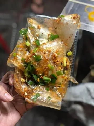 Hình ảnh Bánh tráng trộn mỡ hành