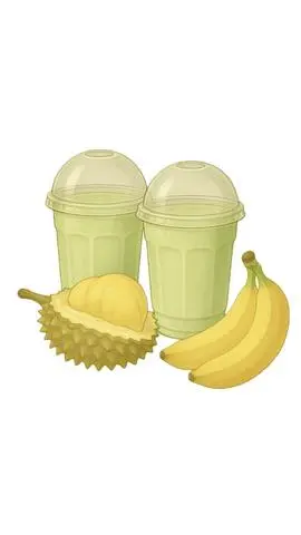 Hình ảnh Sinh Tố Sầu Riêng - Chuối