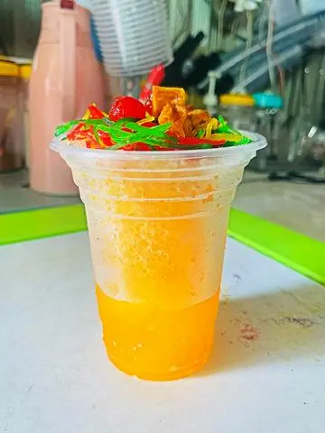 Hình ảnh Siro Đá Bào Cam Ly Khổng Lồ 800ml