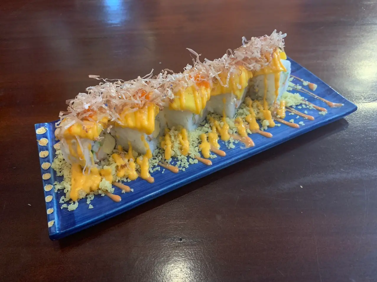 Hình ảnh SAKE CHEESE ROLL( Cá Hồi Cuộn Cơm Ốp Phomai Khè)