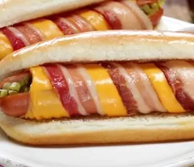 Hình ảnh Bacon wrapped chesse dog