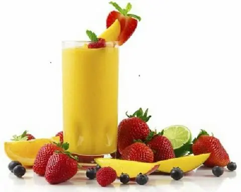 Hình ảnh Sinh tố xoài dâu