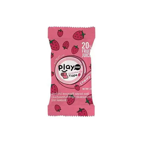 Hình ảnh Kẹo dẻo cuộn Play more vị Dâu
