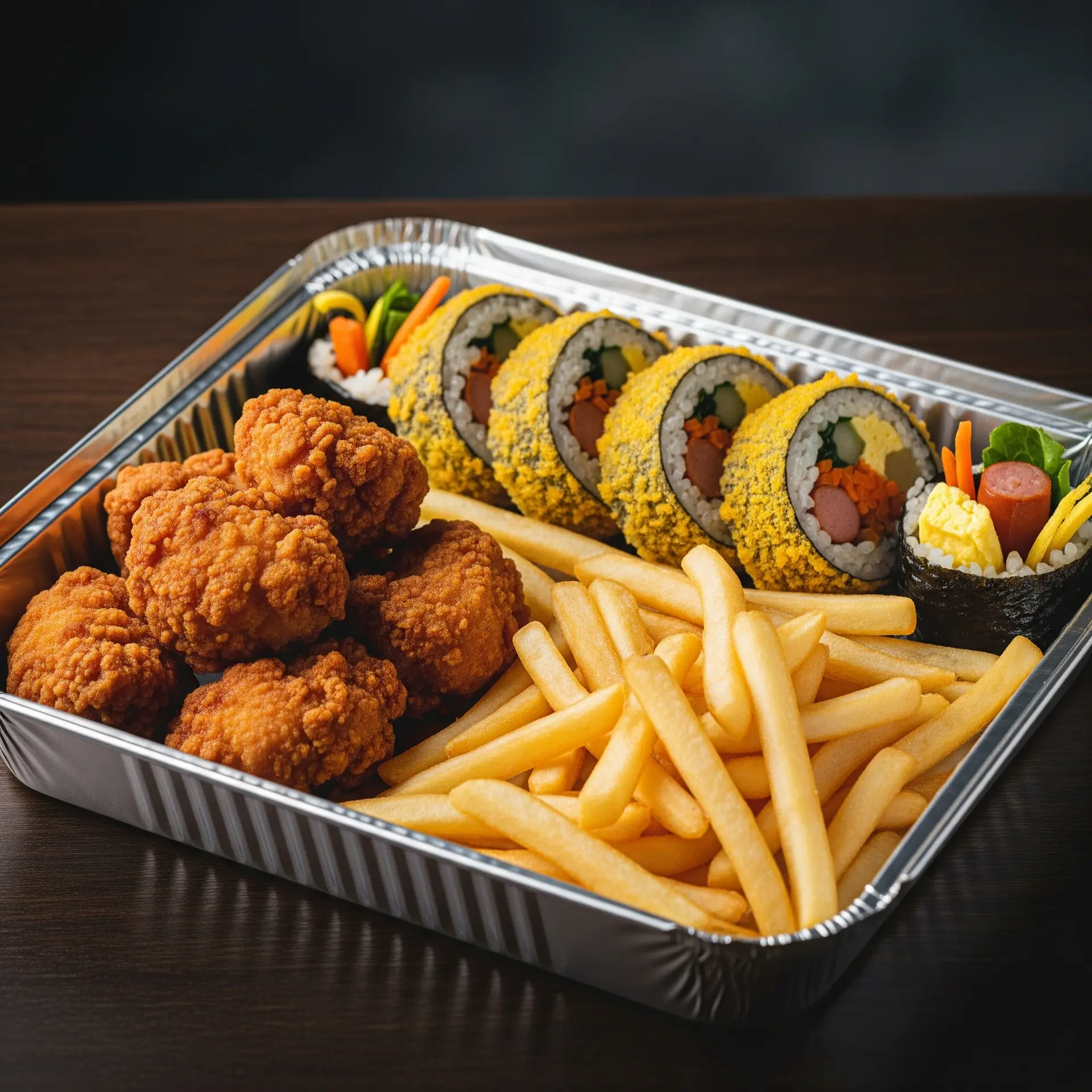 Hình ảnh Box KimBap: 1 Cuộn KimBap + Gà Viên + Khoai Tây