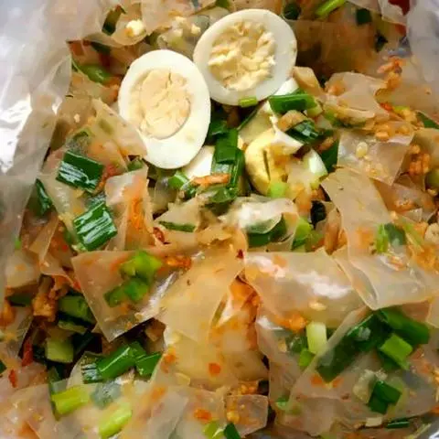 Hình ảnh Bánh tráng mỡ hành 