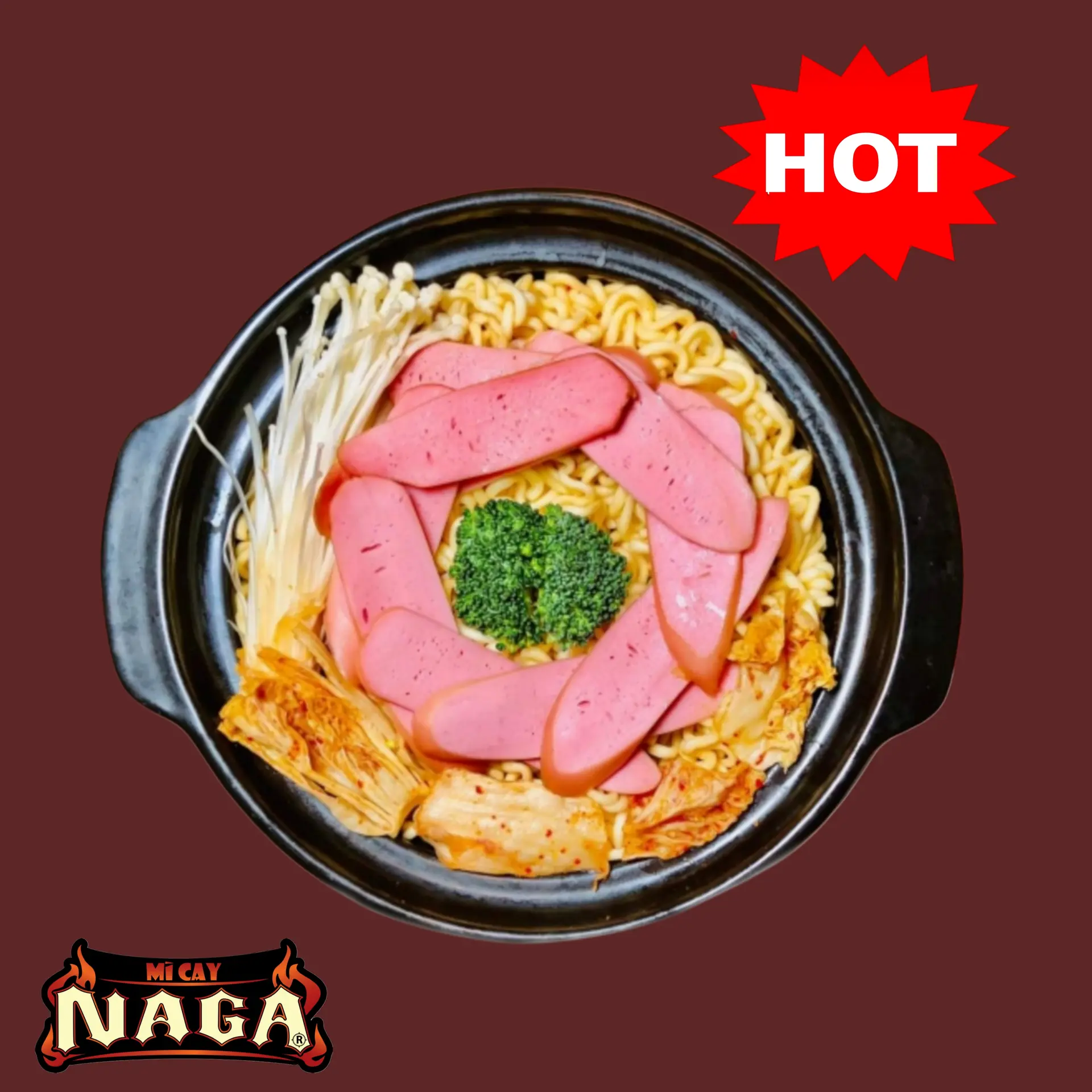 Hình ảnh MÌ TOMYUM XÚC XÍCH