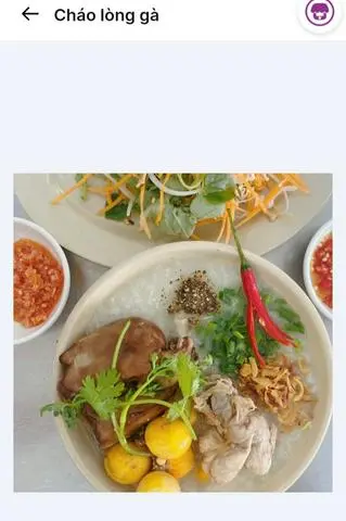Hình ảnh Cháo lòng gà