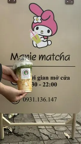 Hình ảnh Matcha latte caramel