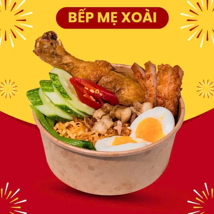 Hình ảnh Mỳ Trộn Đùi Gà Ba Rọi Trứng Lòng Đào
