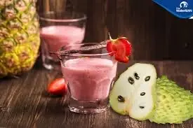 Hình ảnh sinh tố dâu mãng cầu 