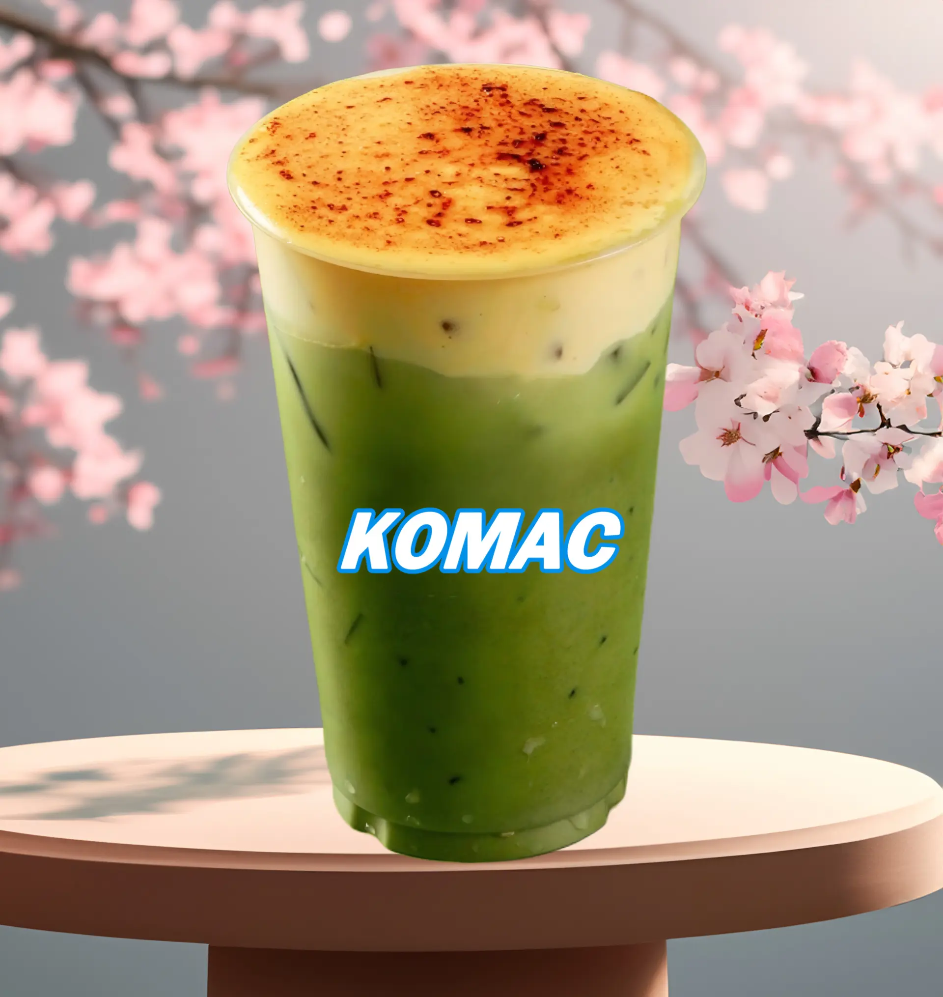 Hình ảnh Matcha Latte Kem Trứng Khè 700ML - KOMAC