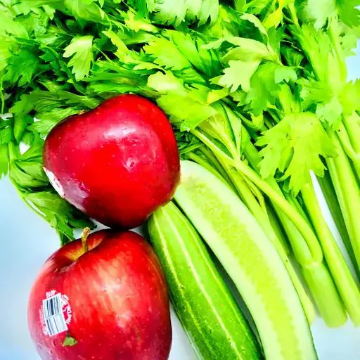 Hình ảnh ÉP CẦN TÂY - TÁO - DƯA LEO/ Chai nguyên chất, không đường không đá
