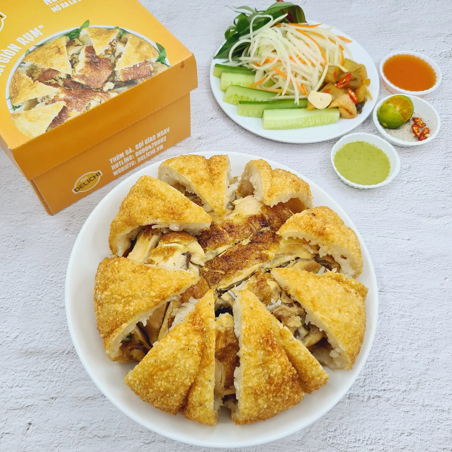 Hình ảnh Gà Bó Xôi Hình Trái Bí - Gà Nguyên Con